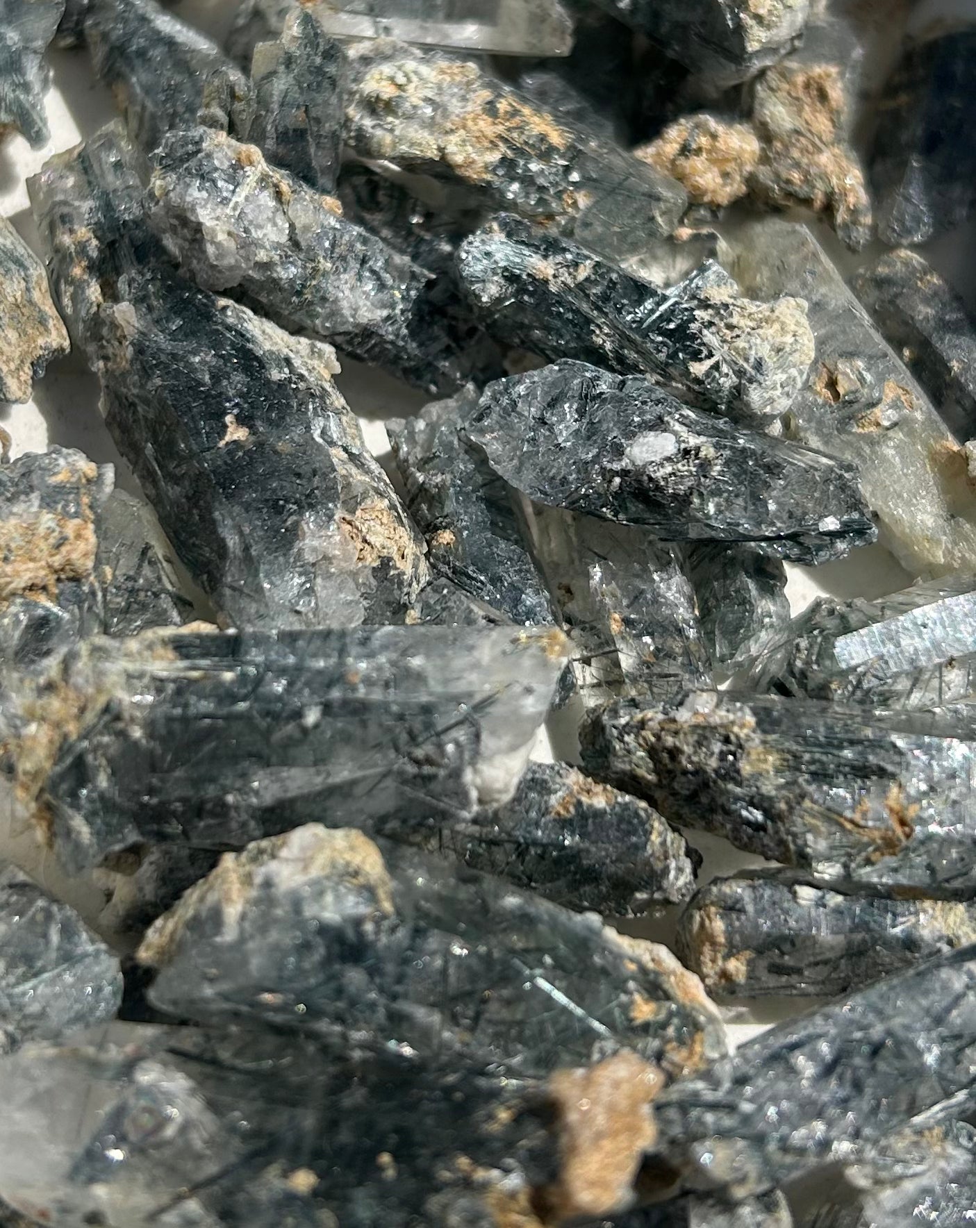 Green Tourmaline in Quartz Mountain Mineral Market